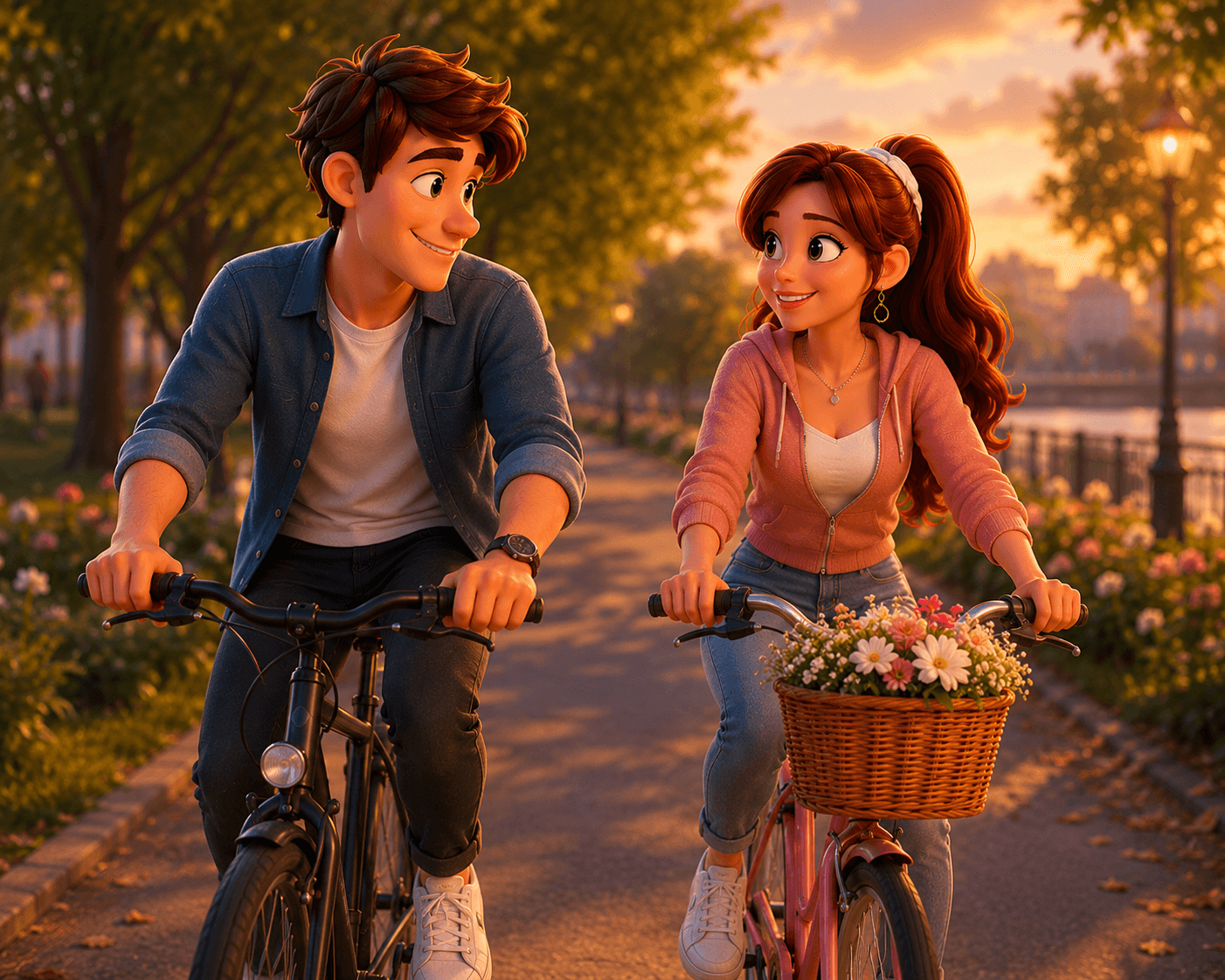 Couple planning their travels and dreams together
